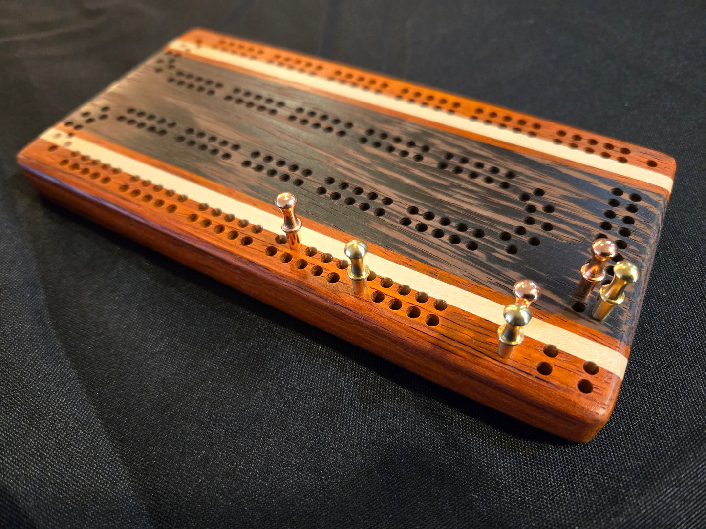 Pocket Premium Exotic Hardwood Cribbage Board