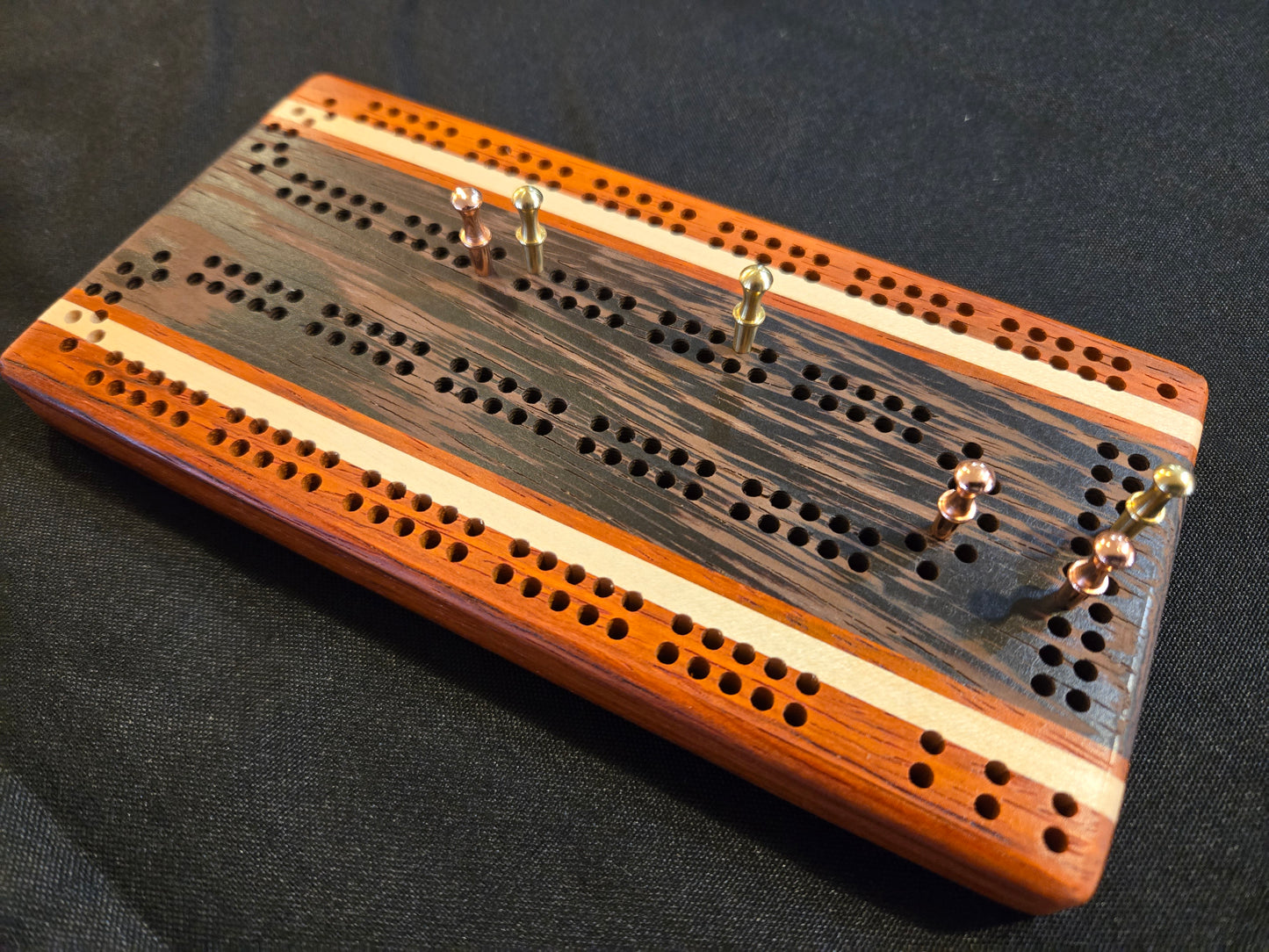 Pocket Premium Exotic Hardwood Cribbage Board