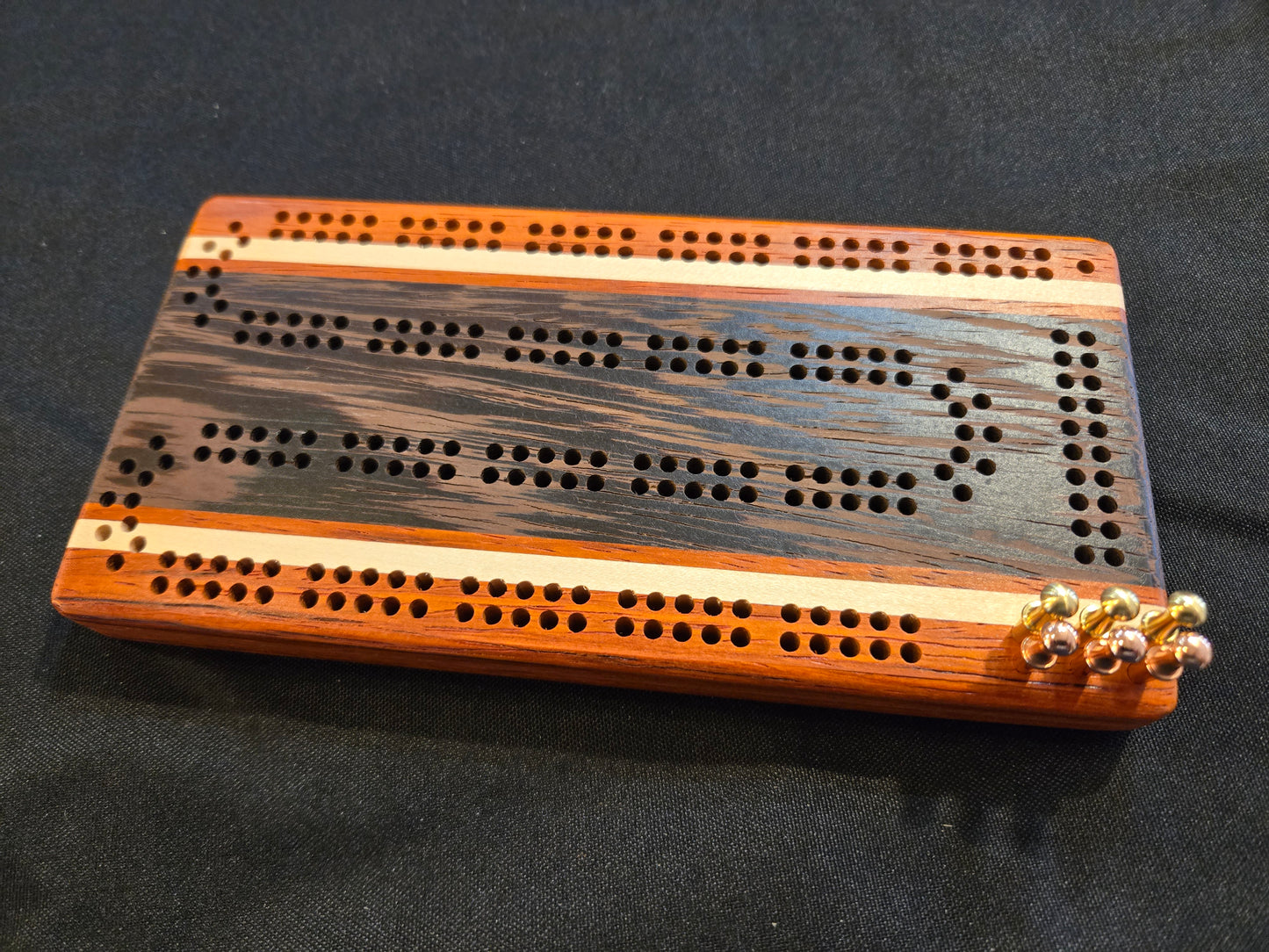 Pocket Premium Exotic Hardwood Cribbage Board