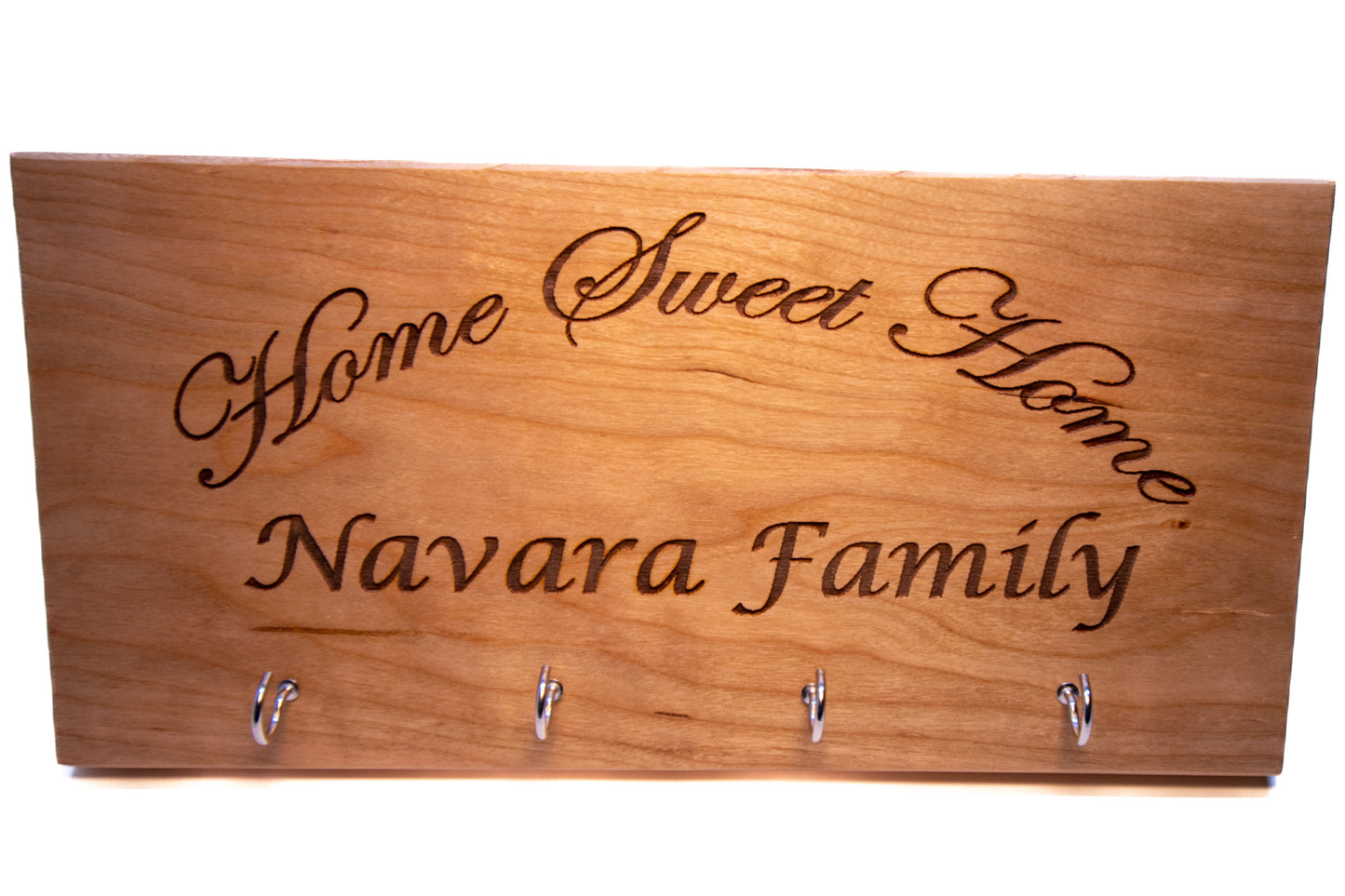 Custom Wood Key Holder Sign