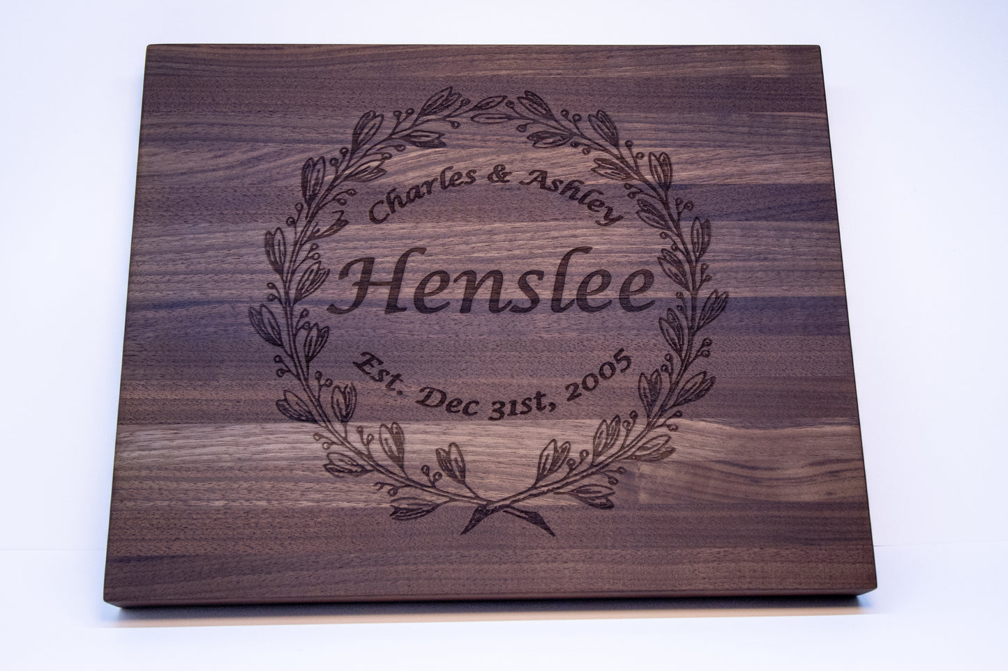 Wedding and Anniversary Cutting Board