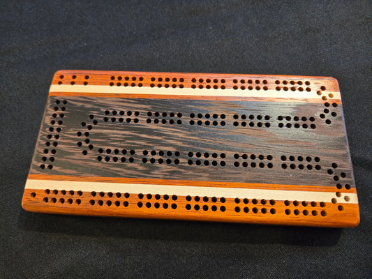 Pocket Premium Exotic Hardwood Cribbage Board